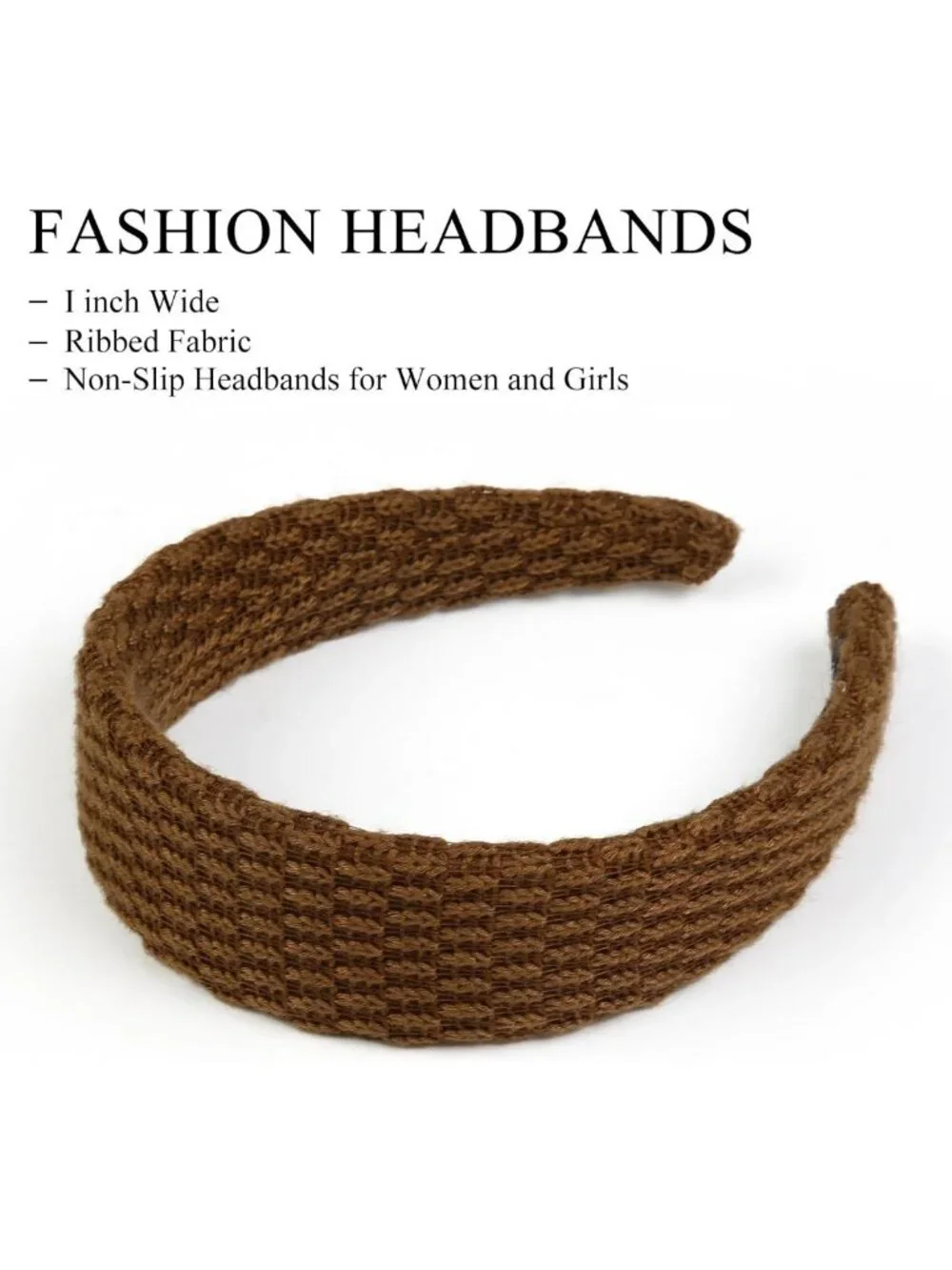 Trendy Non-Slip Knitted Headbands for Women & Girls - 4PCS Fashion Hair